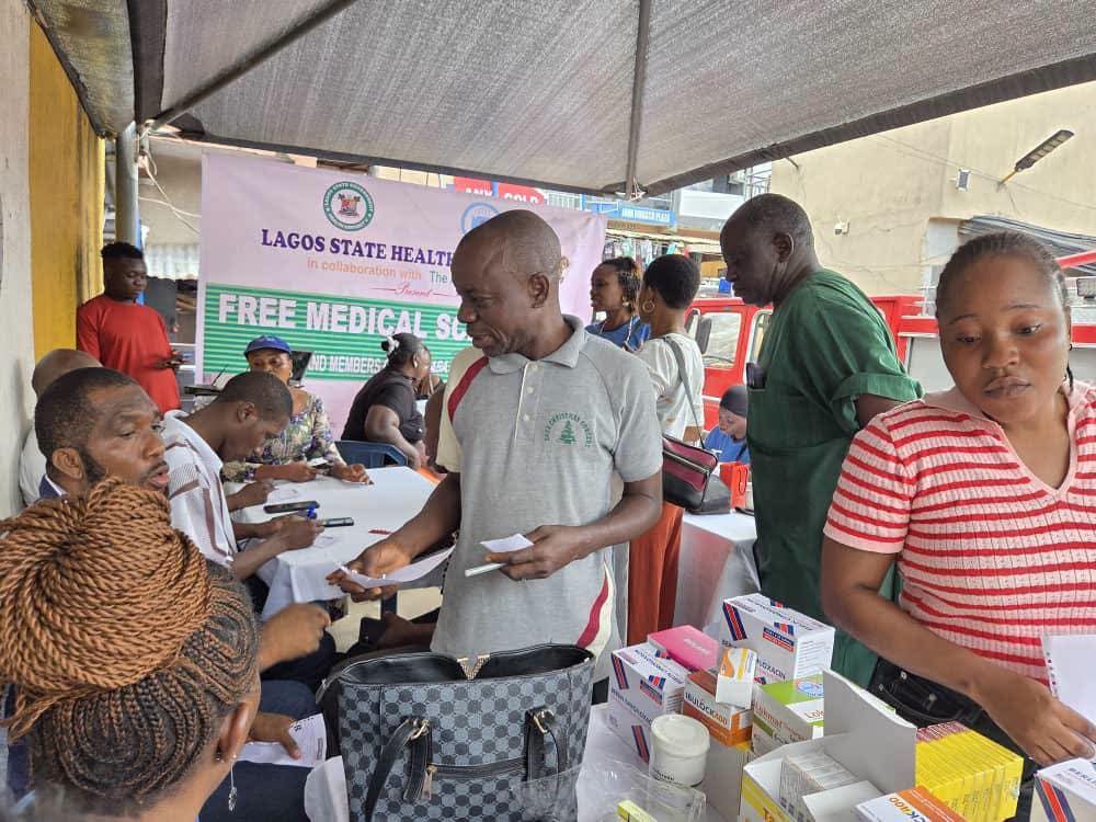 Lagos Govt Takes Free Healthcare Outreach to Alaba Market FB IMG 1786995909972
